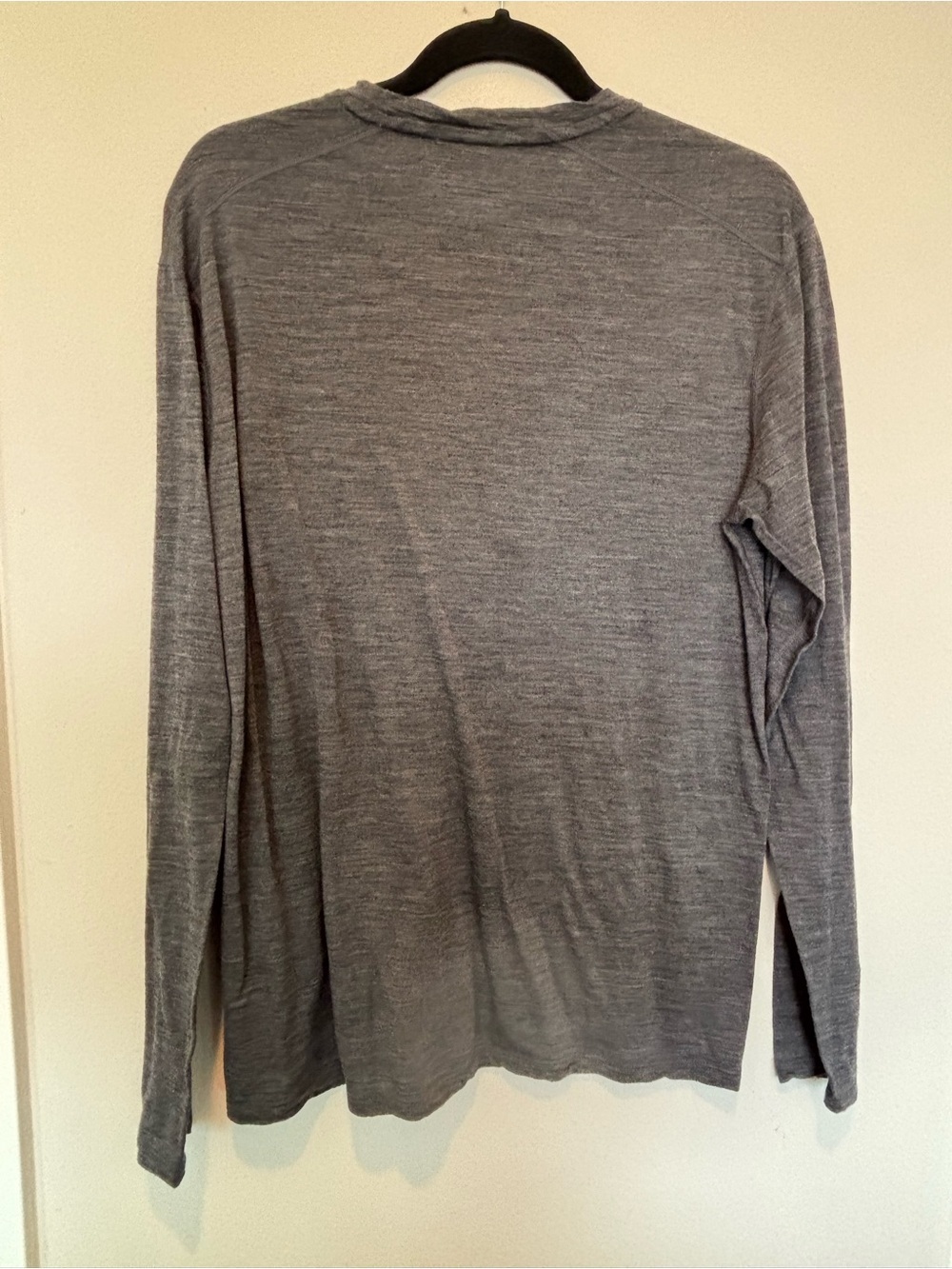 Smartwool Merino Men’s Long Sleeve Crew - Charcoal Gray - Picture 2 of 4